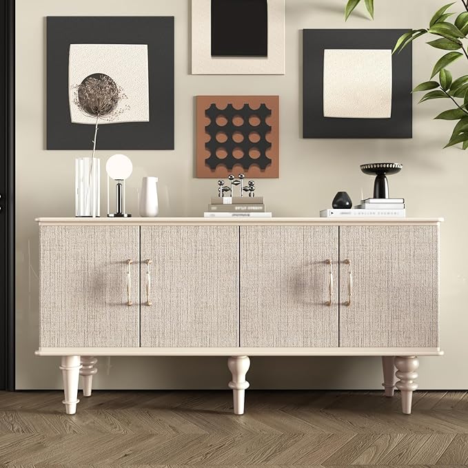 CRE8TIVE Large Size 24"x354" Cream White Grasscloth Peel and Stick Wallpaper Textured Grass Cloth Wallpaper Removable Self Adhesive Linen Fabric Wall Paper Vinyl Contact Paper for Cabinets Shelves