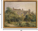InSimSea Framed Canvas Wall Art Vintage Decor, Home Decor Classical Scenery Watercolor Painting Canvas Prints Wall Decorations for Living Room Home Farmhouse Bathroom Decor, 8