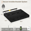 Vivelove 10.2 Inches Floating Shelves Wall Mounted, 10