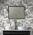 NextWall Chateau Toile Peel and Stick Wallpaper (Inkwell)