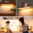 MYPLUS 24 Inch Under Cabinet Lights with Hand Wave, Under Counter Lighting 3000K Warm White,Dimmable,Plug and Play,LED Lights for Kitchen Cabinet, Cupboard, Closet, Desk