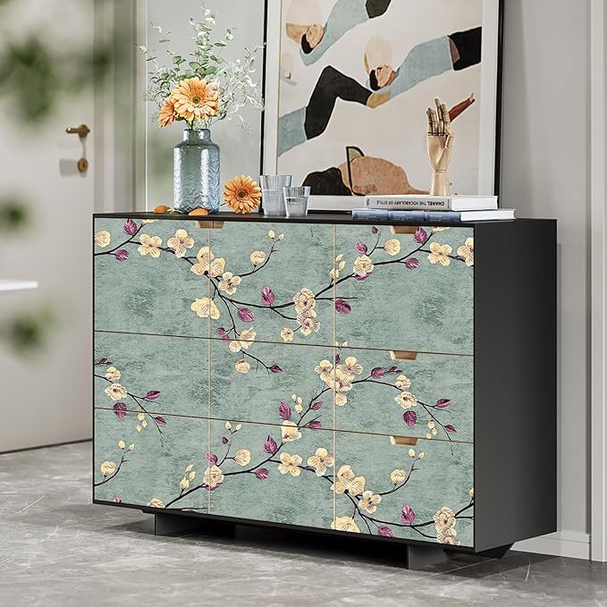 Floral Peel and Stick Wallpaper Flower Tree Contact Paper A Set of 17.5