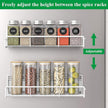 2 Pack Magnetic Spice Rack Organizer for Refrigerator and Microwave Oven, Metal Fridge Shelf for Kitchen, White
