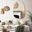 PERFNIQUE Irregular Wall Mirror Asymmetrical Mirror, 40''x26'' Black Mirror for Bathroom Bedroom Living Room Entryway, Decorative Modern Wall Decor, Wall Mounted Mirror (Black, 40