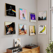8 Pack Vinyl Record Shelf Wall Mount, 12-Inch Clear Acrylic Album Storage Holder, Floating Display Shelves for Wall Decor, Magazine Shelf, Kids Bookshelf, Suitable for Bedroom, Living Room