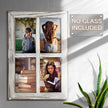 CALIFORNIA CADE ELECTRONIC Rustic Wall Decor-Home Decor Window Barnwood Frames -Room Decor for Home or Outdoor, Not For Pictures, Set of 2 (White)