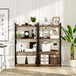 NUMENN Bookshelf, 4 Tier Bookshelves, Home Office Bookcase Shelf Storage Organizer, Free Standing Storage Shelving Unit for Bedroom, Living Room and Home Office, Vintage