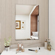 Rectangular Beveled Bathroom Mirrors, 28X36 inch Square Frameless Mirror, Rectangular Frameless Mirrors，Beveled Bathroom Mirror。