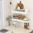 30 Inch Floating Shelves | 12 Inch Deep White Floating Shelves Set of 2 | 30