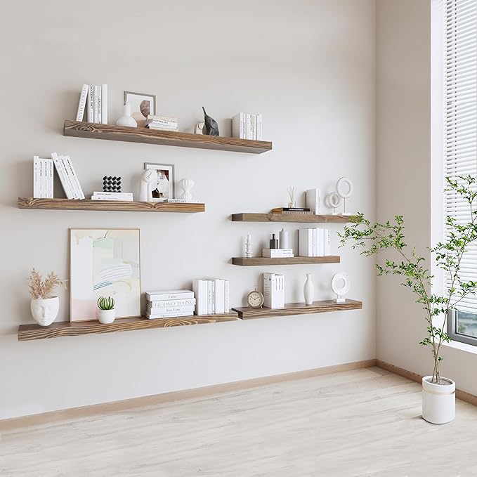 Rusitc Floating Shelves 48 inch Long 8 