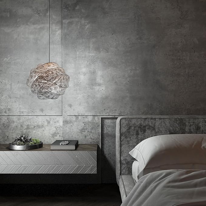 TOTIO Wide Grey Concrete Wallpaper Peel Stick 24x708inch Matte Thicken Waterproof Adhesive Gray Cement Textured Contact Paper Vinyl Wall Paper Rolls for Stores Rental Houses Modern Industrial Style