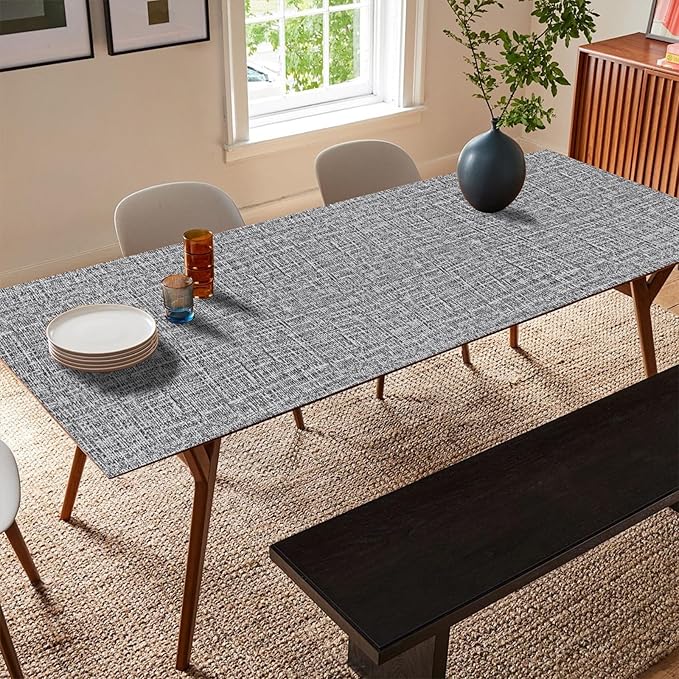 Yancorp 24"x120" Textured Fabric Wallpaper Faux Grasscloth Peel and Stick Self-Adhesive Removable Wallpaper Liners for Cabinets and Counter Tops