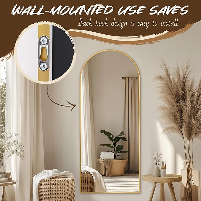 Antok Arched Full Length Mirror, 56