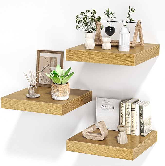 Square Floating Shelves for Wall, 12