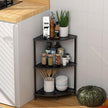 Book Small Corner Shelf, 3 Tier Corner Bookshelf Display for Living Room Decor, 23.2