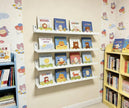 24 Inch Nursery Book Shelves Set of 4, White Metal Floating Shelves for Wall, Scalloped Cloud Book Shelf for Kids Room, Bathroom, Bedroom, Playroom Wall Decor & Storage