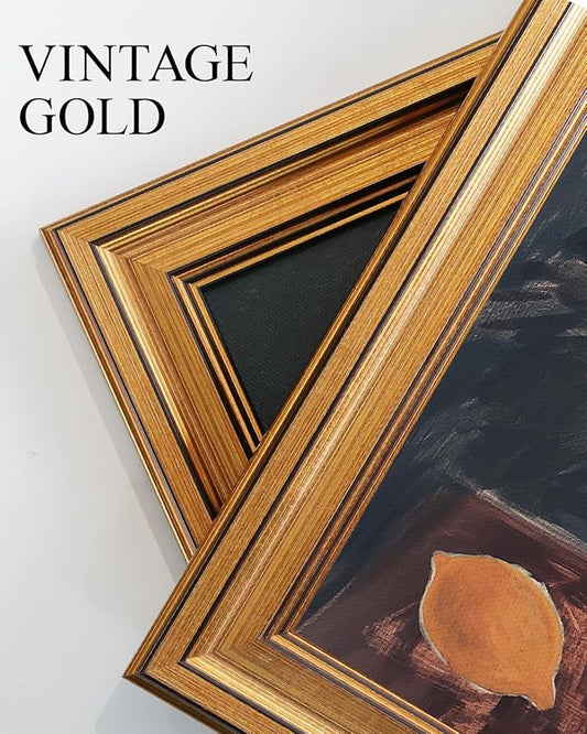 VIYYIEA Gold Framed Art Prints,12x16Inch, Dressed Duck Vintage Art Painting, Cottagecore Farmhouse Decor for Nursery Kids Room Playroom Bedroom, Rustic Whimsical Canvas Picture