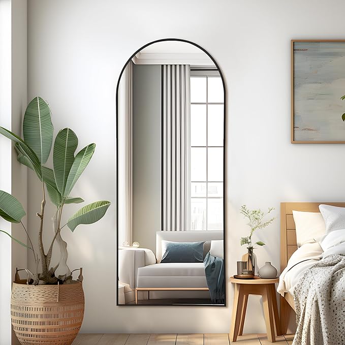 NicBex Arched Full Length Mirror with Stand, 56