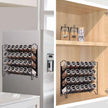 SWOMMOLY Magnetic Spice Rack Organizer with 28 Glass Spice Jars, 396 Spice Labels with Chalk Marker and Funnel Set for Refrigerator, Metal Fridge, Microwave, Cabinet, Countertop,12.9
