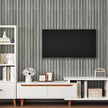 Grey Wood Wall Panels Textured Wood Slats 3D Soundproof Wall Panels Peel and Stick Shiplap 12