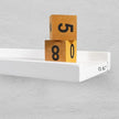24 Inch White Floating Shelves Wall Mounted, Solid Oak Wood Shelf for Decor and Storage, Picture Ledge for Bedroom Bathroom Living Room Kitchen, 24 * 4 * 1.5, 1 Pack