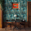 Floral Peel and Stick Wallpaper Green Flower Contact Paper 16.9inch x 118.1inch Botanical Self Adhesive Wallpaper for Bedroom Bathroom Vintage Decorative Cabinet Removable Paper Vinyl Roll