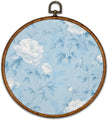 KSDUT Retro Aesthetic White Floral Wall Art Decor - Blue Botanical Neutral Mid Century Modern Wall Art Canvas Frame Hanging Prints, Vintage Landscape Round Wall Art Decor for Home Decorations 10