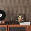 CRE8TIVE Tan Brown Rattan Peel and Stick Wallpaper Non-Textured Weaving Cane Wallpaper for Bedroom Bathroom Faux Woven Rattan Look Contact Paper Waterproof Vinyl for Cabinets Table Nightstand 12