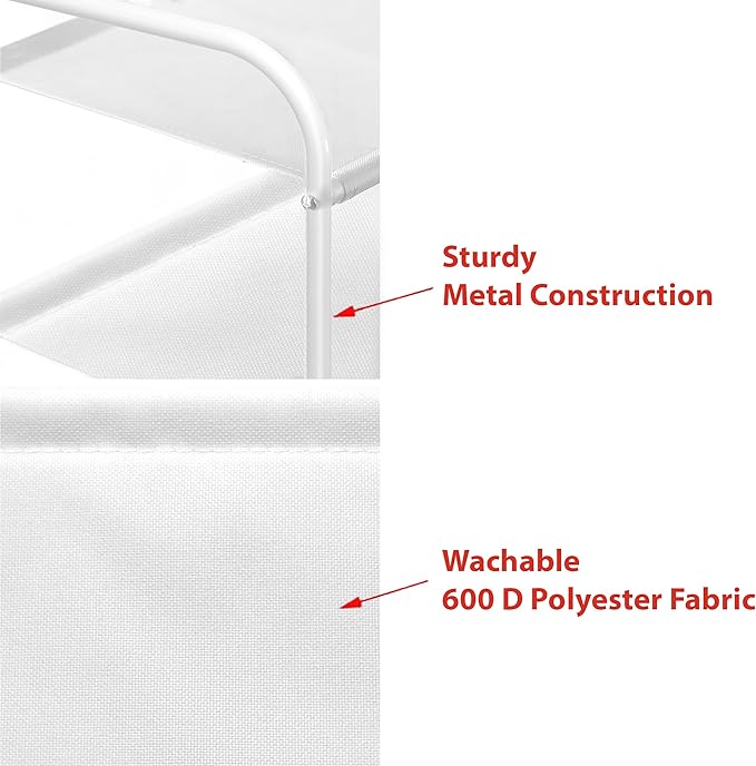 SIMPLE HOUSEWARE 5-Tier Shoe Rack Storage Organizer, White