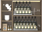 Spice Rack Organizer for Cabinet, 3 Tier Expandable shelf, Great for Kitchen Cabinets, Cupboard,Pantry and more,Metal plate with hole (1 Pack/White,9.45