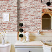 Sevalo Red Brick Wallpaper Peel and Stick Contact Paper for Walls 3D Faux Brick Contact Paper Self-Adhesive Removable Wallpaper for Bedroom Kitchen Backsplash Dorm Room Fireplace Accent 17.3inW 197inL