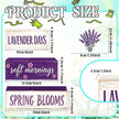 Spring Decoration Wooden Tiered Tray Decor – Rustic Lavender Days Stacked Block Sign with Lavender Flower Topper – Farmhouse Tabletop Spring Decor for Living Room Shelf Kitchen Coffee Bar Seasonal Home Display