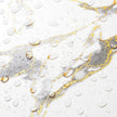 LACHEERY Thick White Marble Peel and Stick Wallpaper White and Gold Wallpaper for Kitchen Accent Wall Paper Counter Cover Peel and Stick Countertop Contact Paper Waterproof Matte Marble Roll 12
