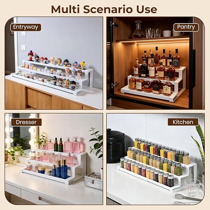 3-Tier Spice Rack Organizer for Kitchen Cabinet or Pantry, 16