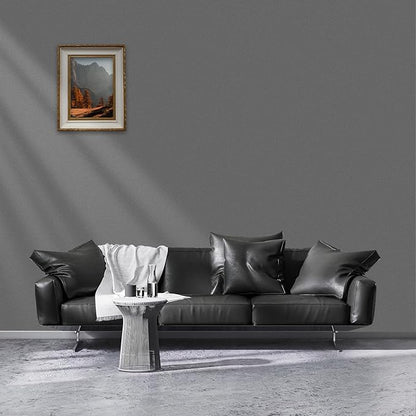 Yancorp 16"x120" Matte Dark Gray Contact Papaer Peel and Stick Wallpaper Vinyl Wrap Countertop Wallpapers Waterproof for Cabinets Drawers Bedroom Kitchen Self-Adhesive Wallpaper