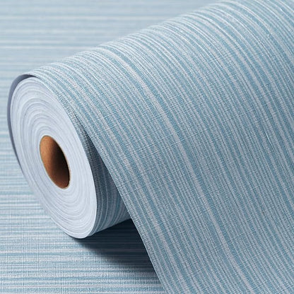 Grasscloth Textured Wallpaper Light Blue Peel and Stick 24inX393in Fabric Wall Paper Upgraded Thick Self-Adhesive Vinyl Contact Paper for Home Use