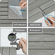 Grey Wood Wall Slat Panels Peel and Stick 3D Textured Fluted Wood Panels for Interior Wall Decor Self Adhesive Acoustic Wooden Paneling Sticker for Bedroom Studio TV Backgroud 23.6