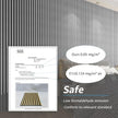 Art3d 4-Piece Wood Slat Acoustic Panels for Stylish Decor and Noise Reduction, 3D Textured Panel for Ceiling and Wall, Brushed Silver