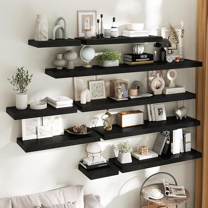 30 Inch Floating Shelves for Wall Set of 2, 12