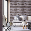 Yun-aeon Gray Wood Peel and Stick Wallpaper 17.3