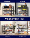 Kitsure Shoe Rack for Closet, Sturdy Shoe Storage for Entryway, Space-Saving Shoe Rack Small and Shoe Shelf, 27.6