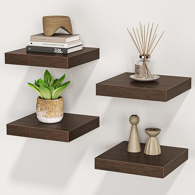 Square Floating Shelves for Wall, 7.5