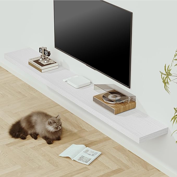 Vivelove 12 in Deep Floating Shelves for Wall, 72