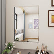 Rectangular Beveled Bathroom Mirrors, 28X36 inch Square Frameless Mirror, Rectangular Frameless Mirrors，Beveled Bathroom Mirror。