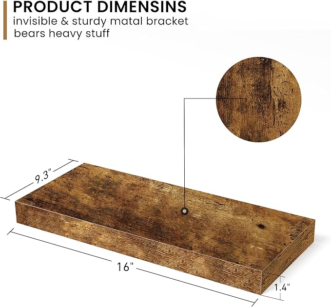 Deep Floating Shelves - 16