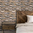 Abyssaly Stone Wallpaper Brick Wallpaper Peel and Stick Stone Backsplash Self-Adhesive Removable Vinyl Wraps Grey Faux Brick Shelf Paper 17.71