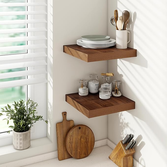 Vivelove Wide Floating Shelves for Wall 12 Inch Deep, 12