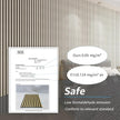 Art3d 4-Piece Wood Slat Acoustic Panels for Stylish Decor and Noise Reduction, 3D Textured Panel for Ceiling and Wall, White Elm