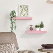 BAMEOS Pink Floating Shelves for Wall, 16