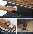 HOOBRO Shoe Rack with 3 PU Shelves, 4-Tier Shoe Storage Organizer for Closet and Entryway, Holds 9-12 Pairs of Shoes, Sturdy Metal Frame, Small Spaces, Rustic Brown and Black BF94XJ01